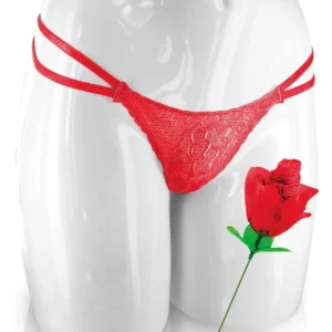 sztuczny kwiat róża zaskakująca prezent erotyczny majtki koronkowe haftowane seksowne delikatne elastyczne uniwersalny elegancki trwały zmysłowy kobiecy komfortowy