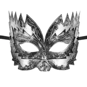elegancka srebrna maska satynowa wstążka wiązana karnawałowa balowa erotyczna lekka komfortowa regulowana uniwersalny stylowa kabaretowa ozdobna